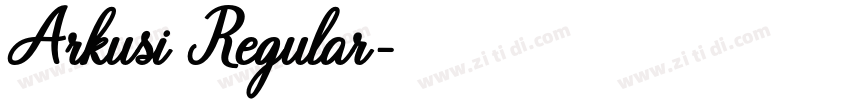 Arkusi Regular字体转换